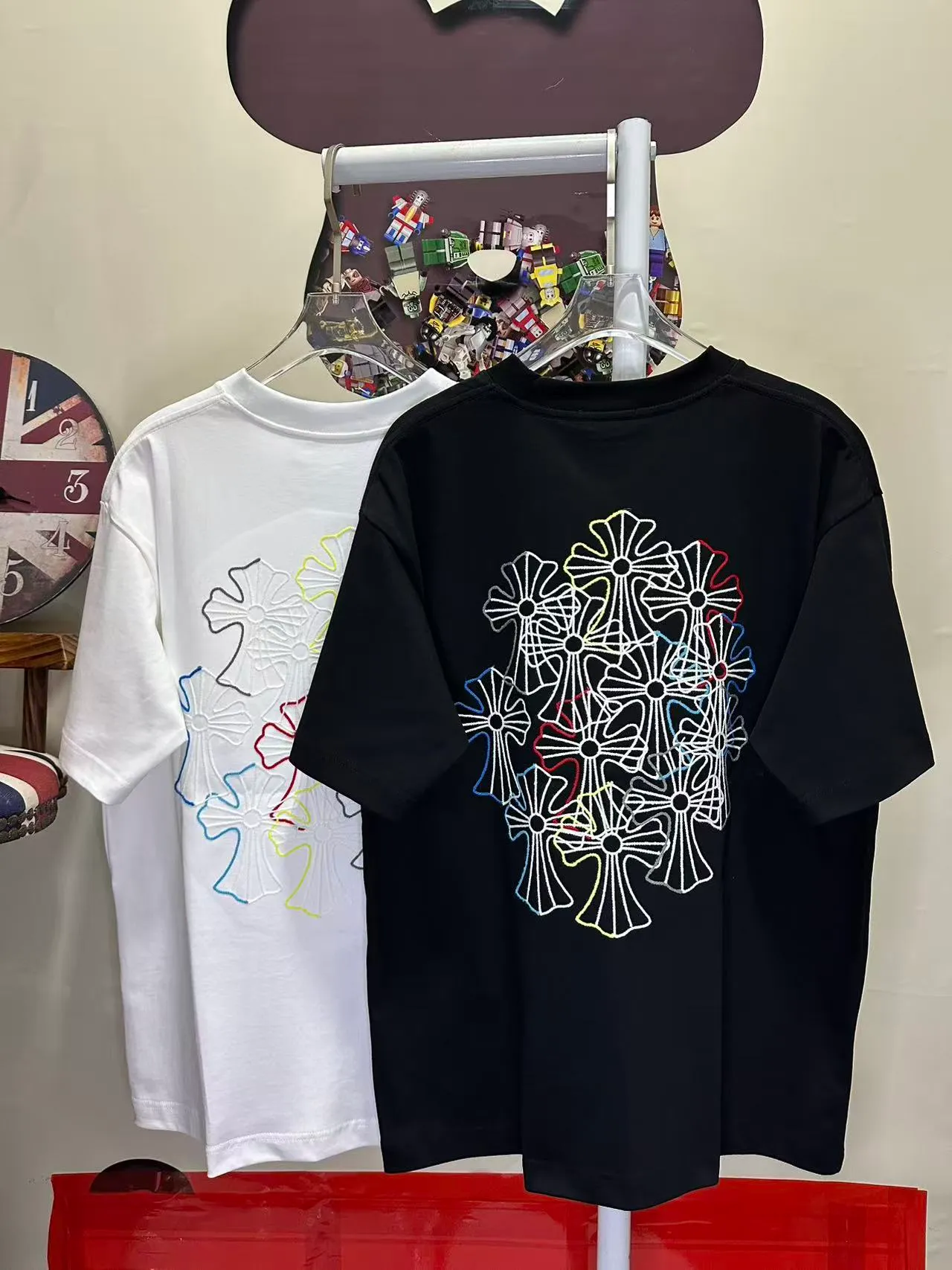 L 26939# 【Come Hearts】 T ！ logo ！ ， ， Breathable ， ！ ， ！ ， Series！ ➕ Quality 🪡 ：Black White SIZE：S-XXL